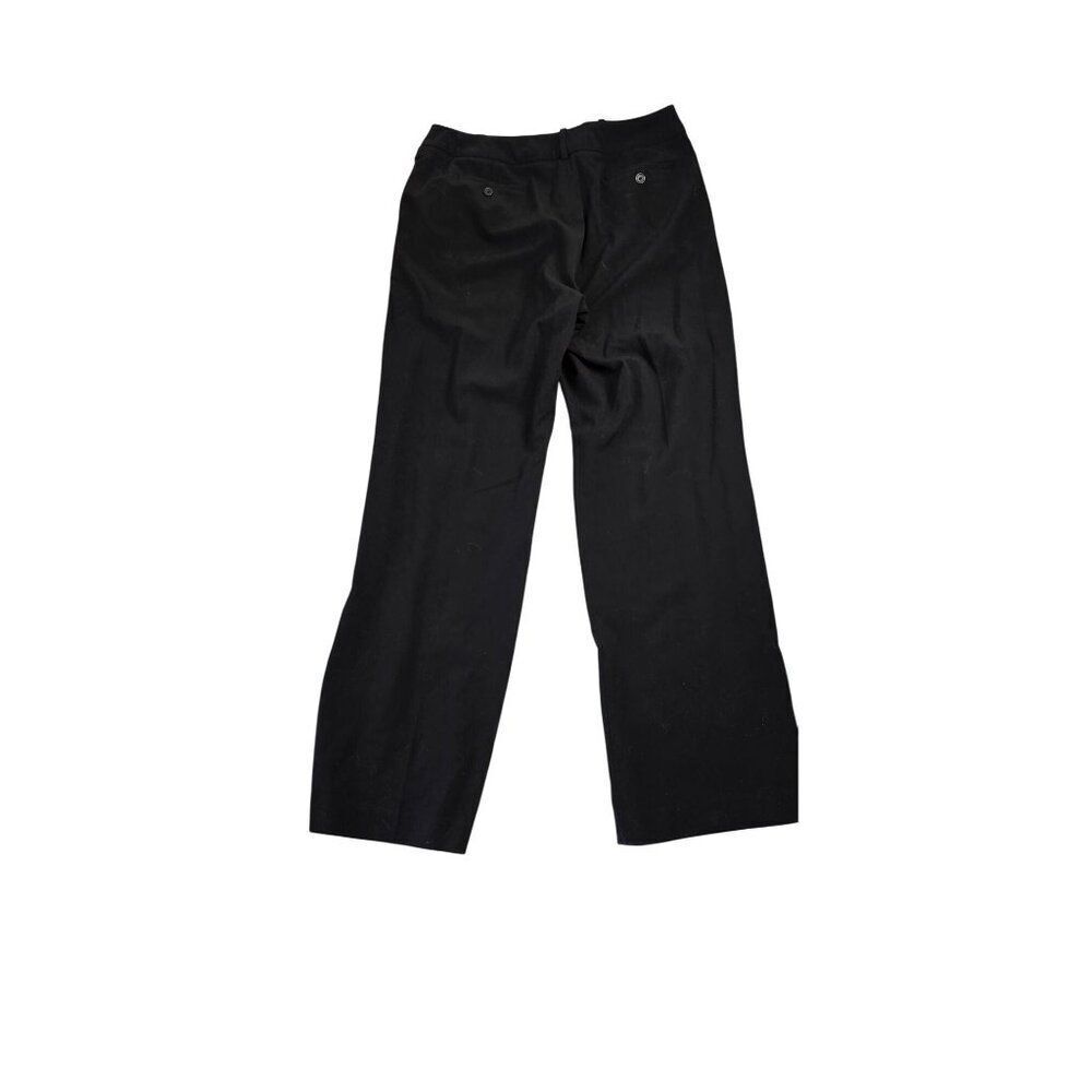 Larry Levine Stretch Size 12 Black Trousers - Picture 2 of 7